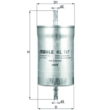 Фільтр паливний MAHLE kl767
