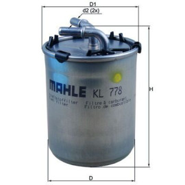 Фильтр топливный MAHLE kl778
