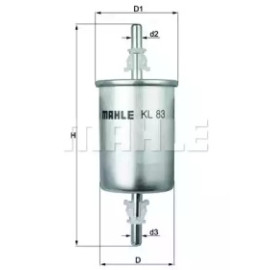 Фільтр паливний MAHLE kl83