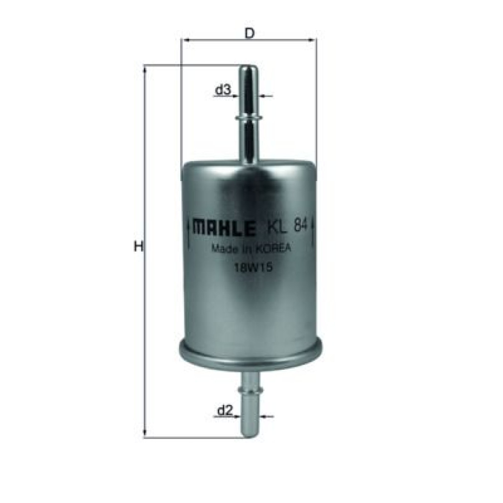 Фільтр паливний бензин MAHLE kl84