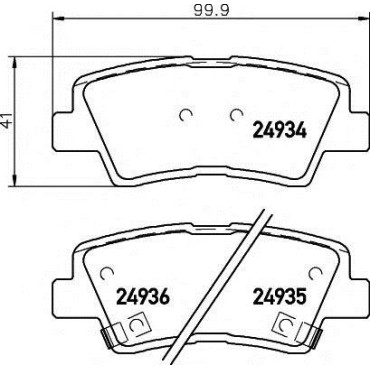 Комплект гальмівних колодок KoreaStar kbph075
