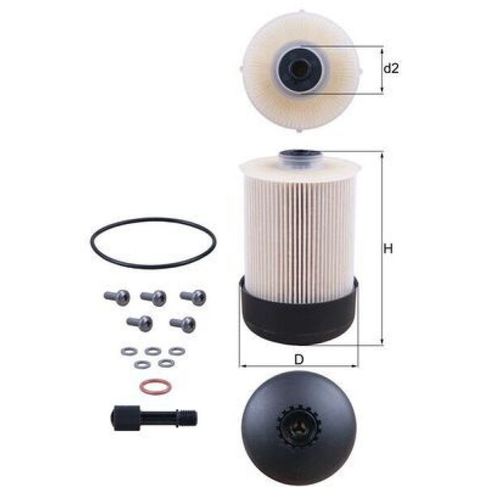 Фільтр палива MAHLE ORIGINAL kx338/22d
