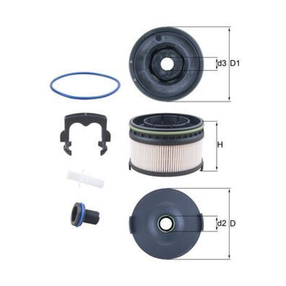 Фильтр топливный MAHLE kx568kit