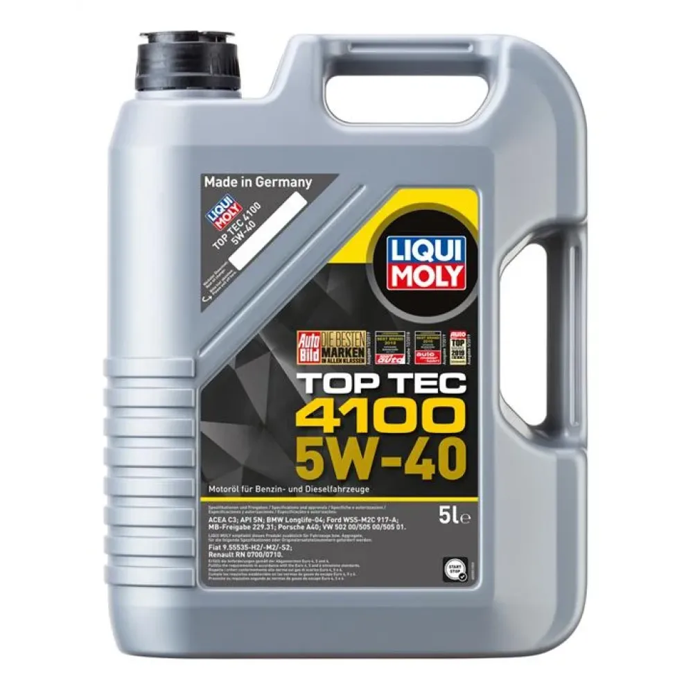 Моторна олива TOP TEC 4100 5W-40, API SN, ACEA C3, 5л LIQUI MOLY 9511