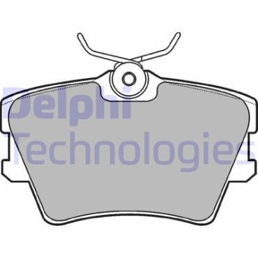 Комплект гальмівних колодок з 4 шт. дисків DELPHI lp1019