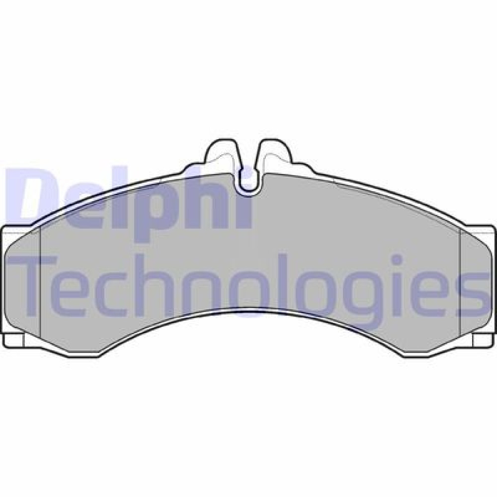 Комплект тормозных колодок из 4 шт. дисков DELPHI lp1046