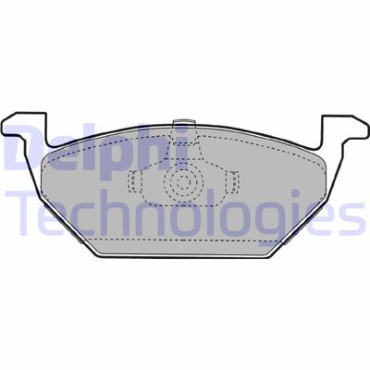 Комплект гальмівних колодок з 4 шт. дисків DELPHI lp1104