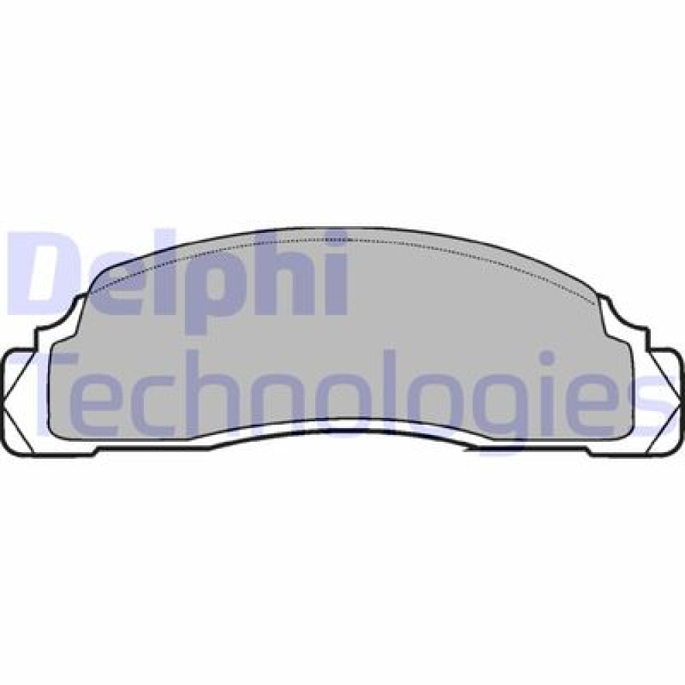 Комплект тормозных колодок из 4 шт. дисков DELPHI lp110