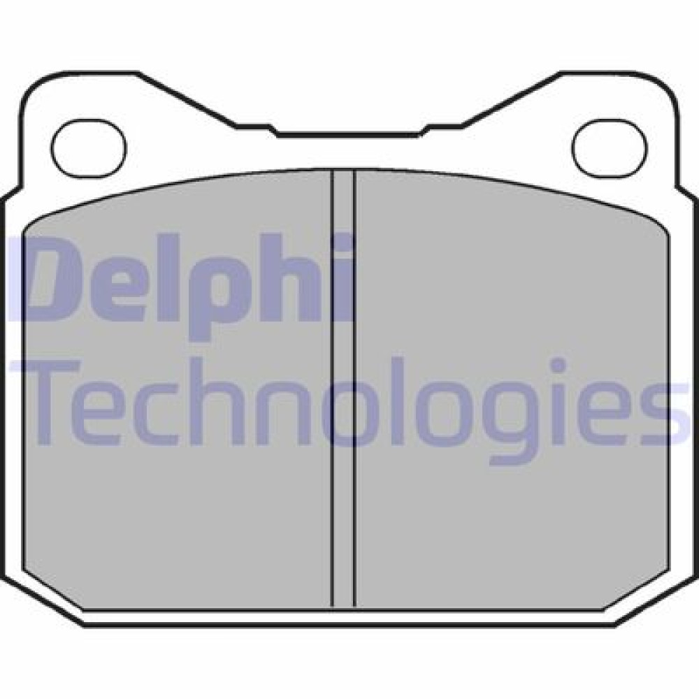 Комплект тормозных колодок из 4 шт. дисков DELPHI lp117