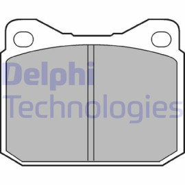 DELPHI lp117 Комплект тормозных колодок из 4 шт. дисков DELPHI lp117