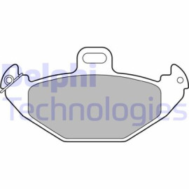 Комплект гальмівних колодок з 4 шт. дисків DELPHI lp1252