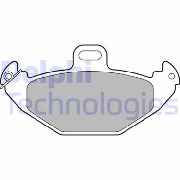 Комплект гальмівних колодок з 4 шт. дисків DELPHI lp1252