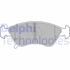 Комплект гальмівних колодок з 4 шт. дисків DELPHI lp1303