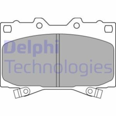 Комплект тормозных колодок из 4 шт. дисков DELPHI lp1308