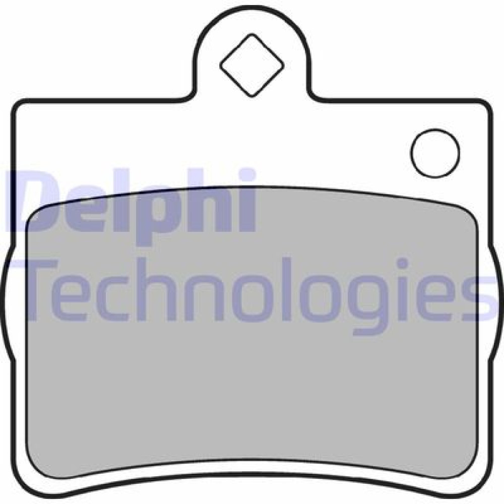 Комплект тормозных колодок из 4 шт. дисков DELPHI lp1402