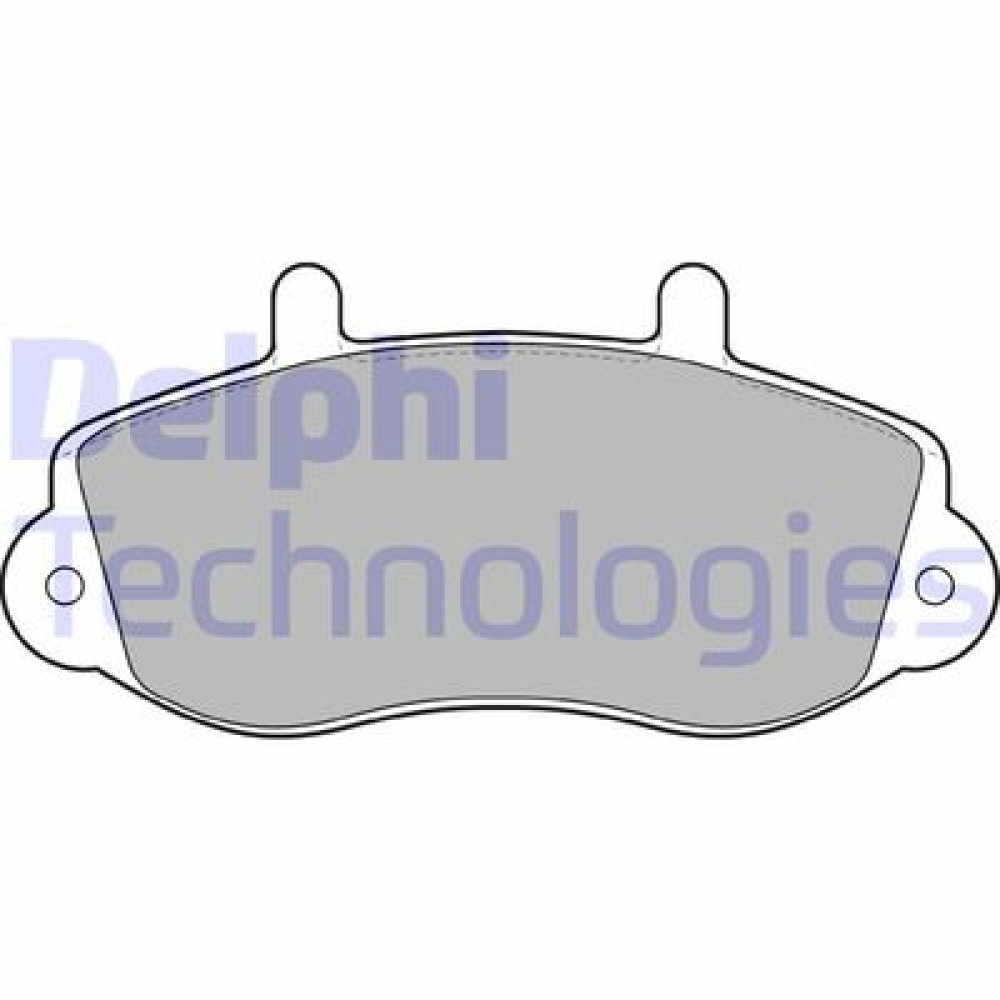 Комплект гальмівних колодок з 4 шт. дисків DELPHI lp1406