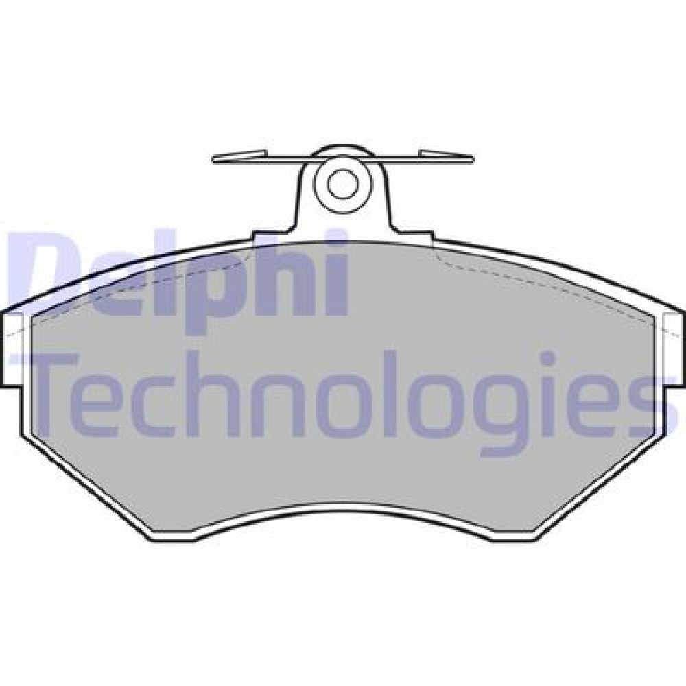 Комплект гальмівних колодок з 4 шт. дисків DELPHI lp1409