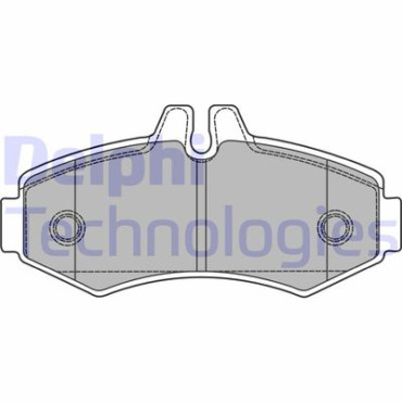 Комплект гальмівних колодок з 4 шт. дисків DELPHI lp1425