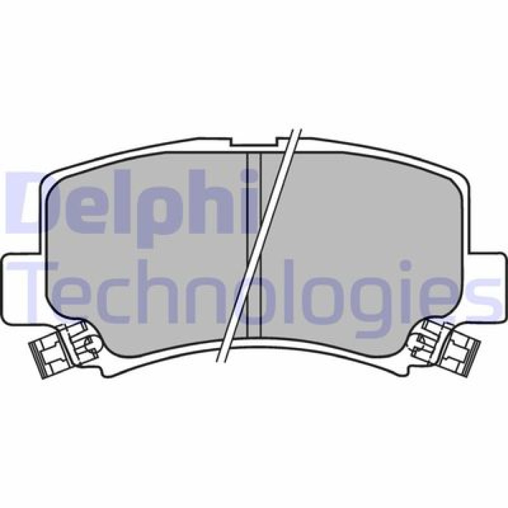 Комплект гальмівних колодок з 4 шт. дисків DELPHI lp1439