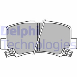 Комплект гальмівних колодок з 4 шт. дисків DELPHI lp1439