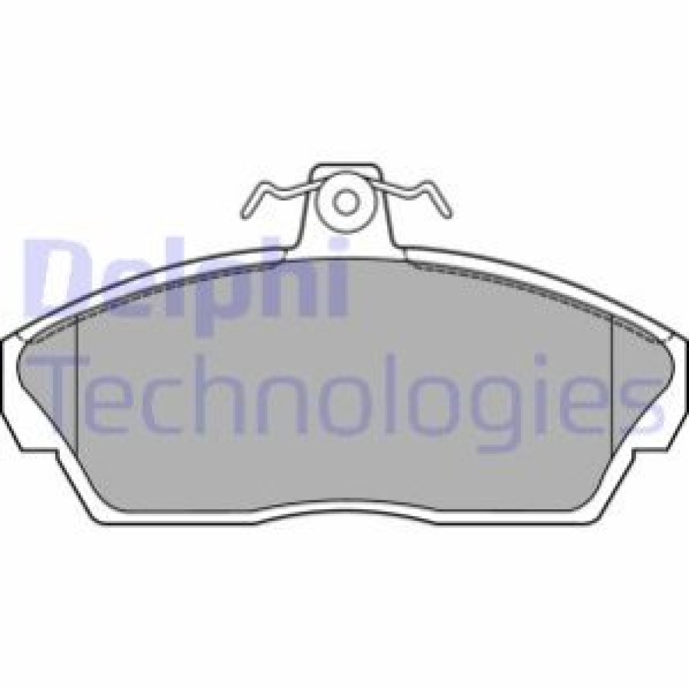 Комплект гальмівних колодок з 4 шт. дисків DELPHI lp1450