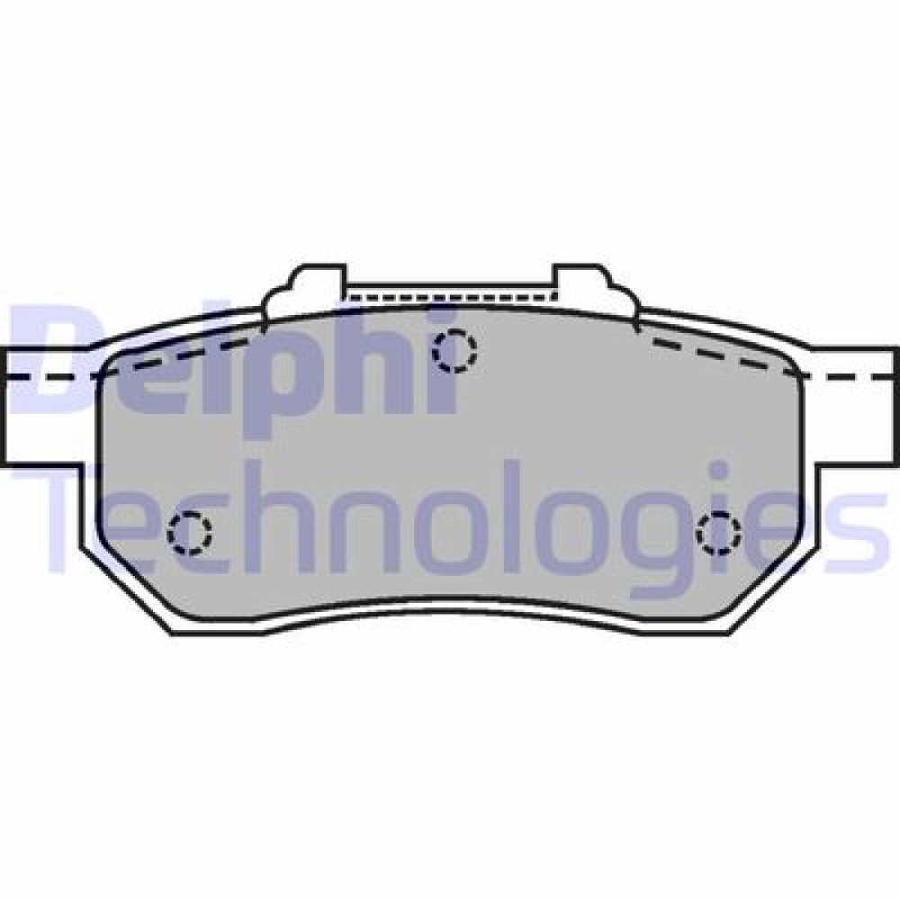 Комплект тормозных колодок из 4 шт. дисков DELPHI lp1456