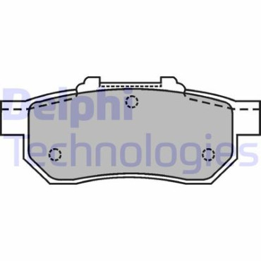 Комплект тормозных колодок из 4 шт. дисков DELPHI lp1456