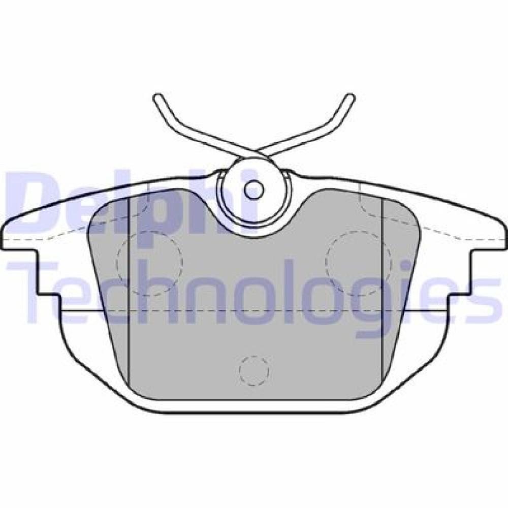 Комплект гальмівних колодок з 4 шт. дисків DELPHI lp1472