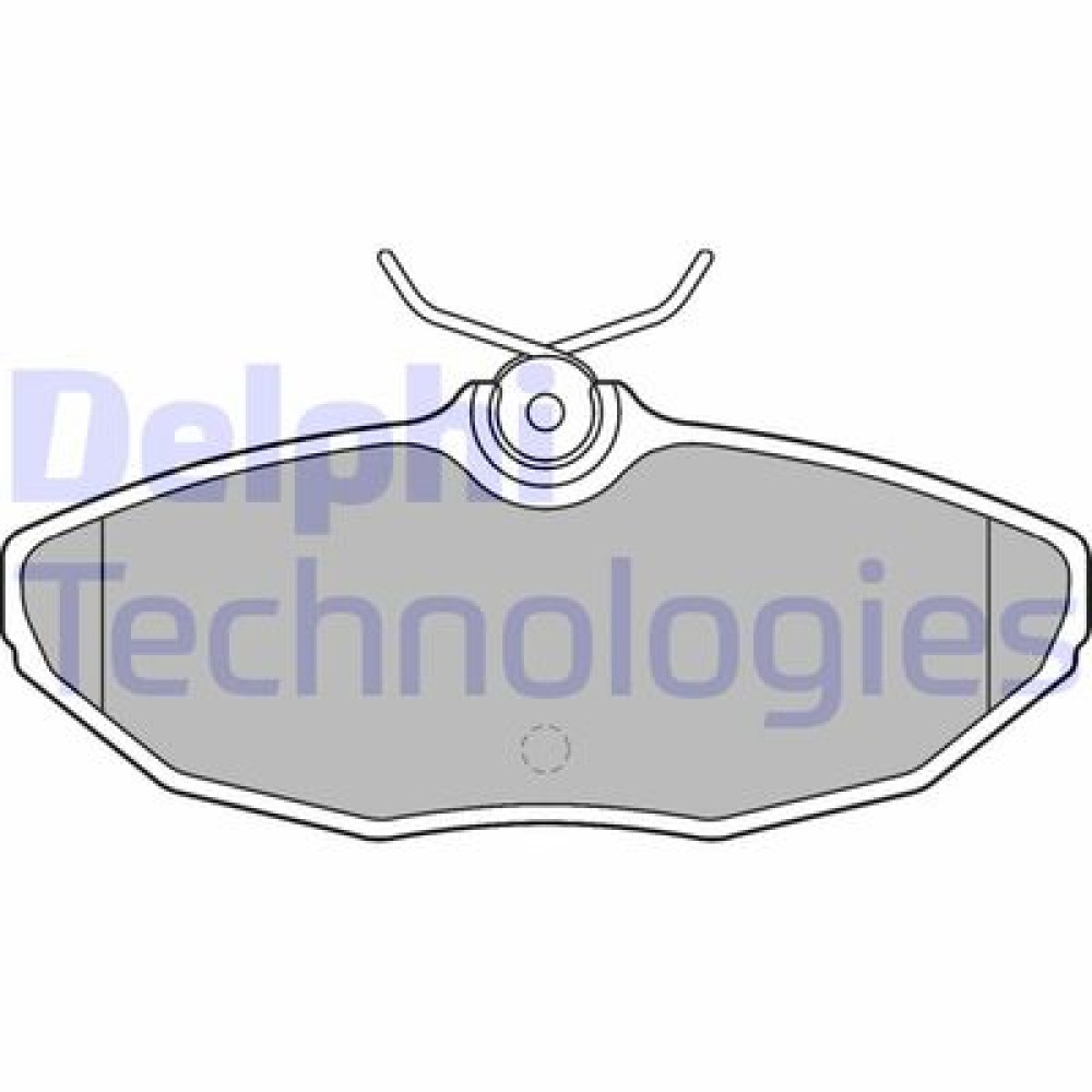 Комплект тормозных колодок из 4 шт. дисков DELPHI lp1505