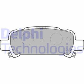 DELPHI lp1509 Комплект тормозных колодок DELPHI lp1509