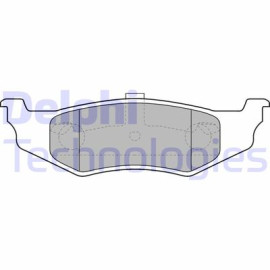 DELPHI lp1515 Комплект тормозных колодок из 4 шт. дисков DELPHI lp1515