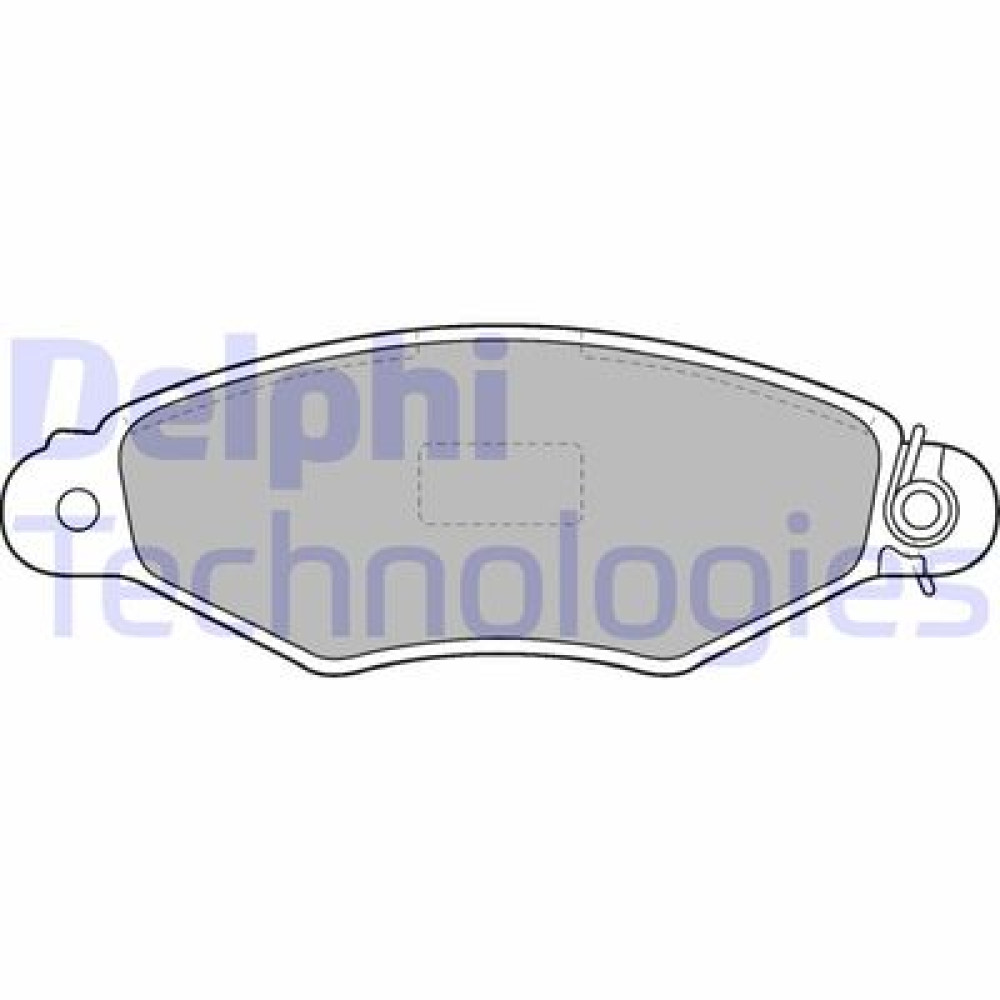 Комплект тормозных колодок из 4 шт. дисков DELPHI lp1519
