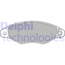 DELPHI lp1519 Комплект гальмівних колодок з 4 шт. дисків DELPHI lp1519