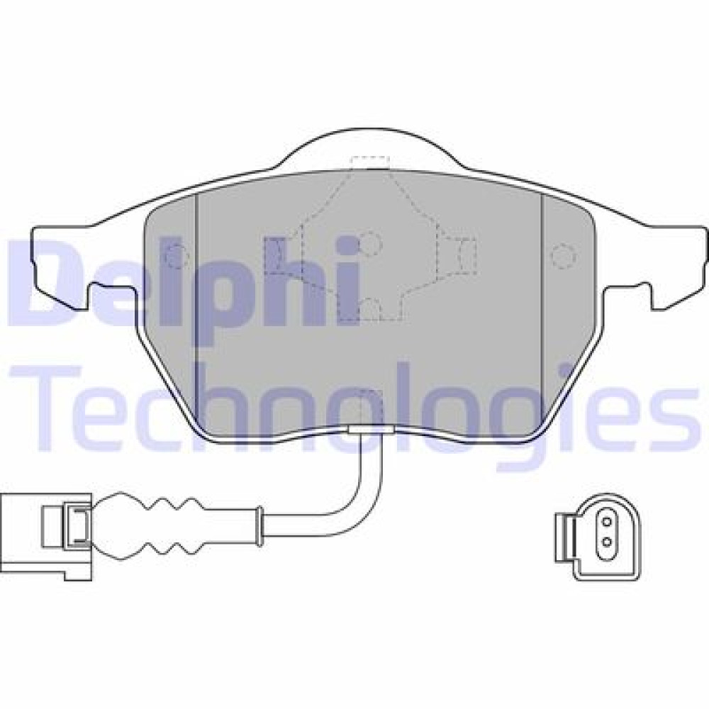 Комплект гальмівних колодок з 4 шт. дисків DELPHI lp1525