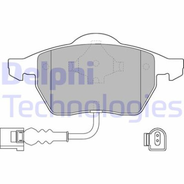 Комплект тормозных колодок из 4 шт. дисков DELPHI lp1525