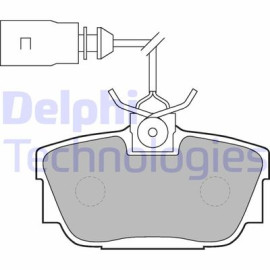 Комплект гальмівних колодок з 4 шт. дисків DELPHI lp1541
