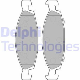 Комплект тормозных колодок из 4 шт. дисков DELPHI lp1557