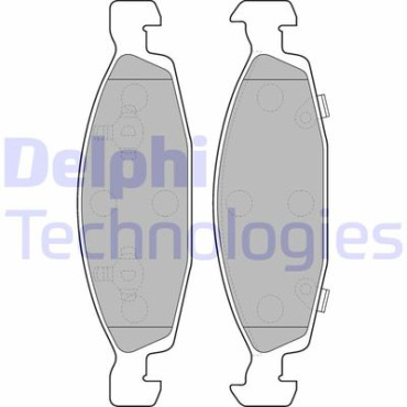 Комплект тормозных колодок из 4 шт. дисков DELPHI lp1557