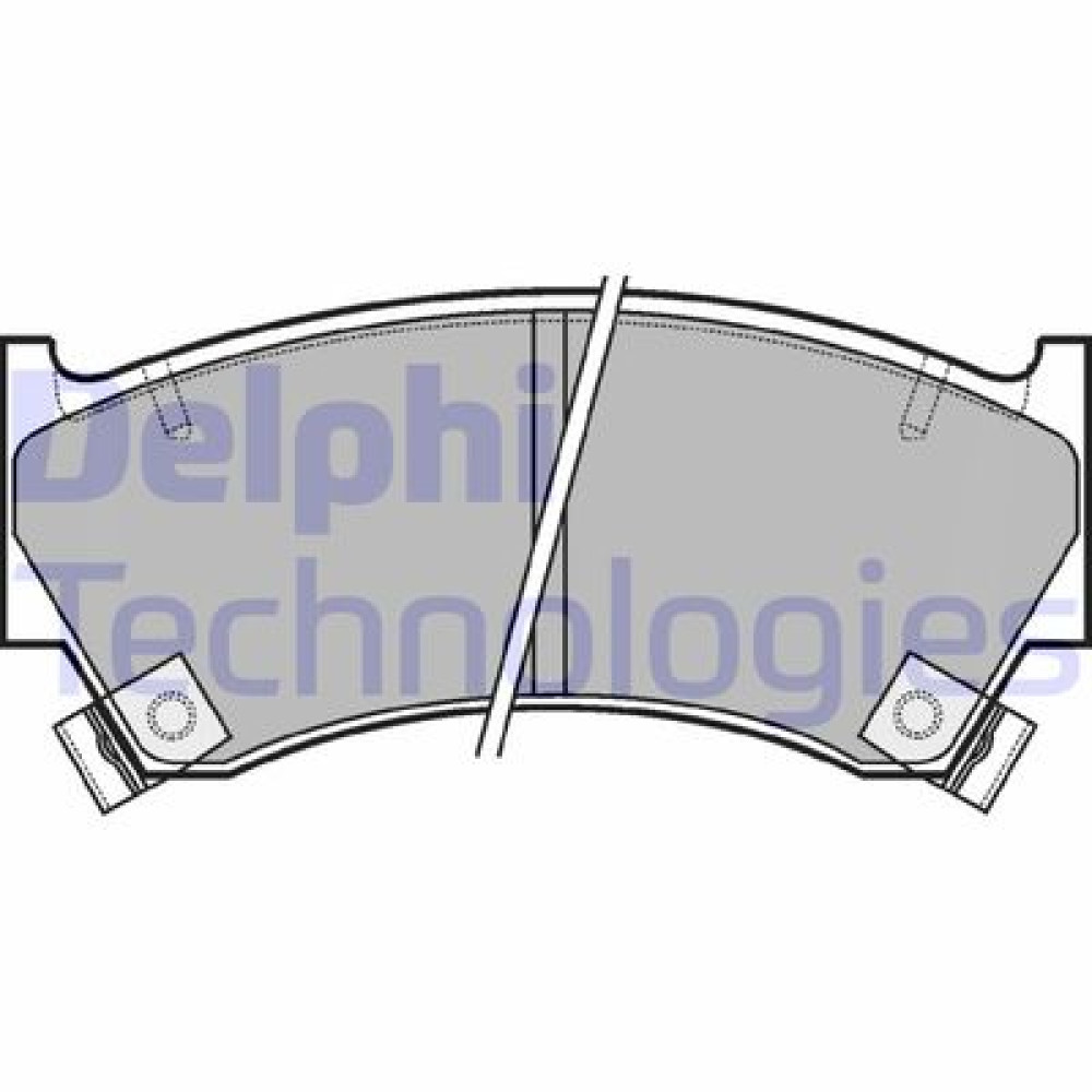 Комплект тормозных колодок из 4 шт. дисков DELPHI lp1590