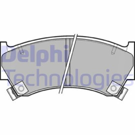 Комплект тормозных колодок из 4 шт. дисков DELPHI lp1590