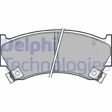 Комплект тормозных колодок из 4 шт. дисков DELPHI lp1590