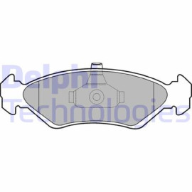 DELPHI lp1603 Комплект тормозных колодок из 4 шт. дисков DELPHI lp1603