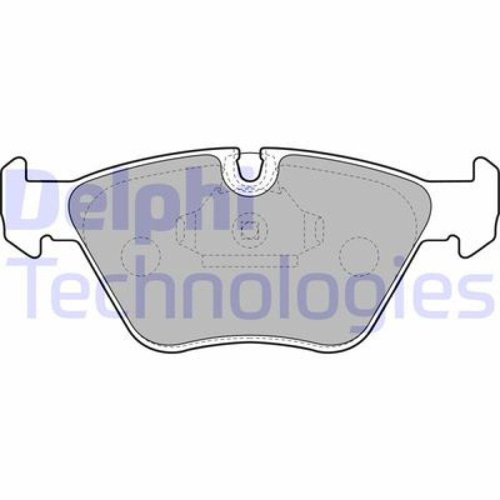 Комплект гальмівних колодок з 4 шт. дисків DELPHI lp1608