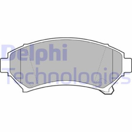 DELPHI lp1609 Комплект гальмівних колодок з 4 шт. дисків DELPHI lp1609