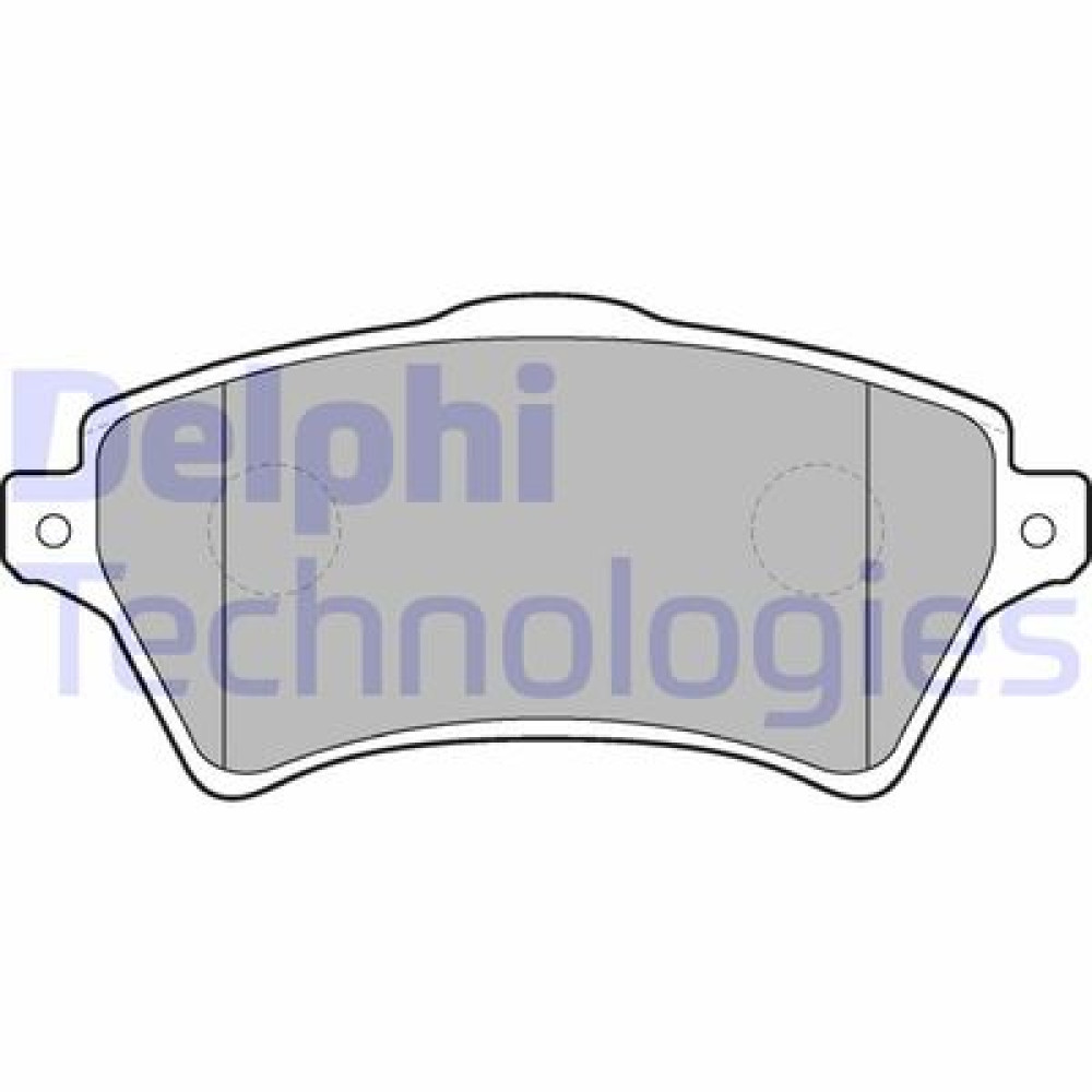 Комплект гальмівних колодок з 4 шт. дисків DELPHI lp1652