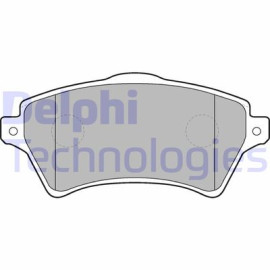 Комплект гальмівних колодок з 4 шт. дисків DELPHI lp1652