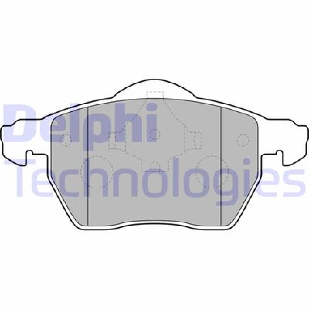 Комплект тормозных колодок из 4 шт. дисков DELPHI lp1687