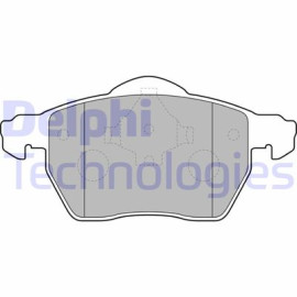 DELPHI lp1687 Комплект гальмівних колодок з 4 шт. дисків DELPHI lp1687