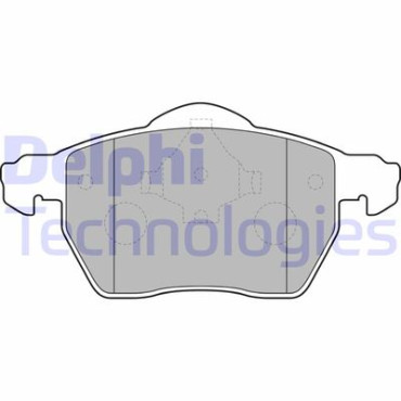 Комплект гальмівних колодок з 4 шт. дисків DELPHI lp1687