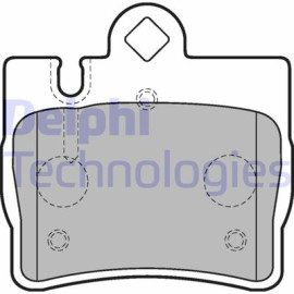DELPHI lp1697 Комплект тормозных колодок DELPHI lp1697
